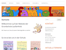 Tablet Screenshot of grundschule-laufamholz.de